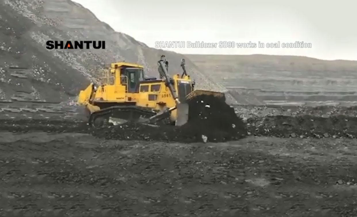 SHANTUI BULLDOZER SD90 WORKS IN COAL CONDITION